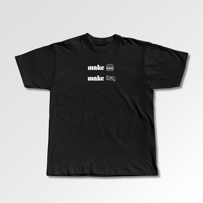 Camiseta Make money make burgers